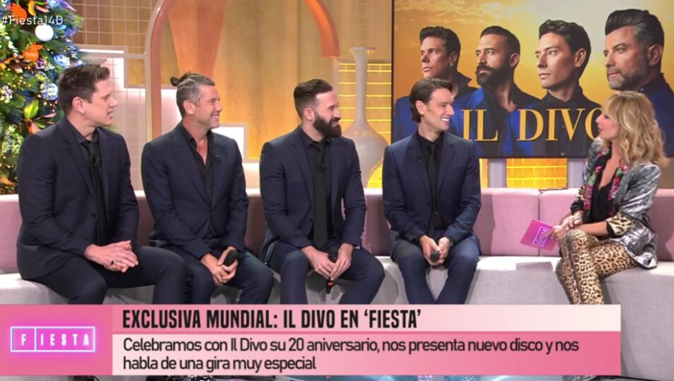 Il Divo recuerda a su compañero fallecido l Foto: Telecinco.es