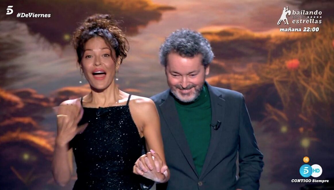 Patricia Pérez y Luis Canut llegando a '¡De viernes!'/ Foto: telecinco.es