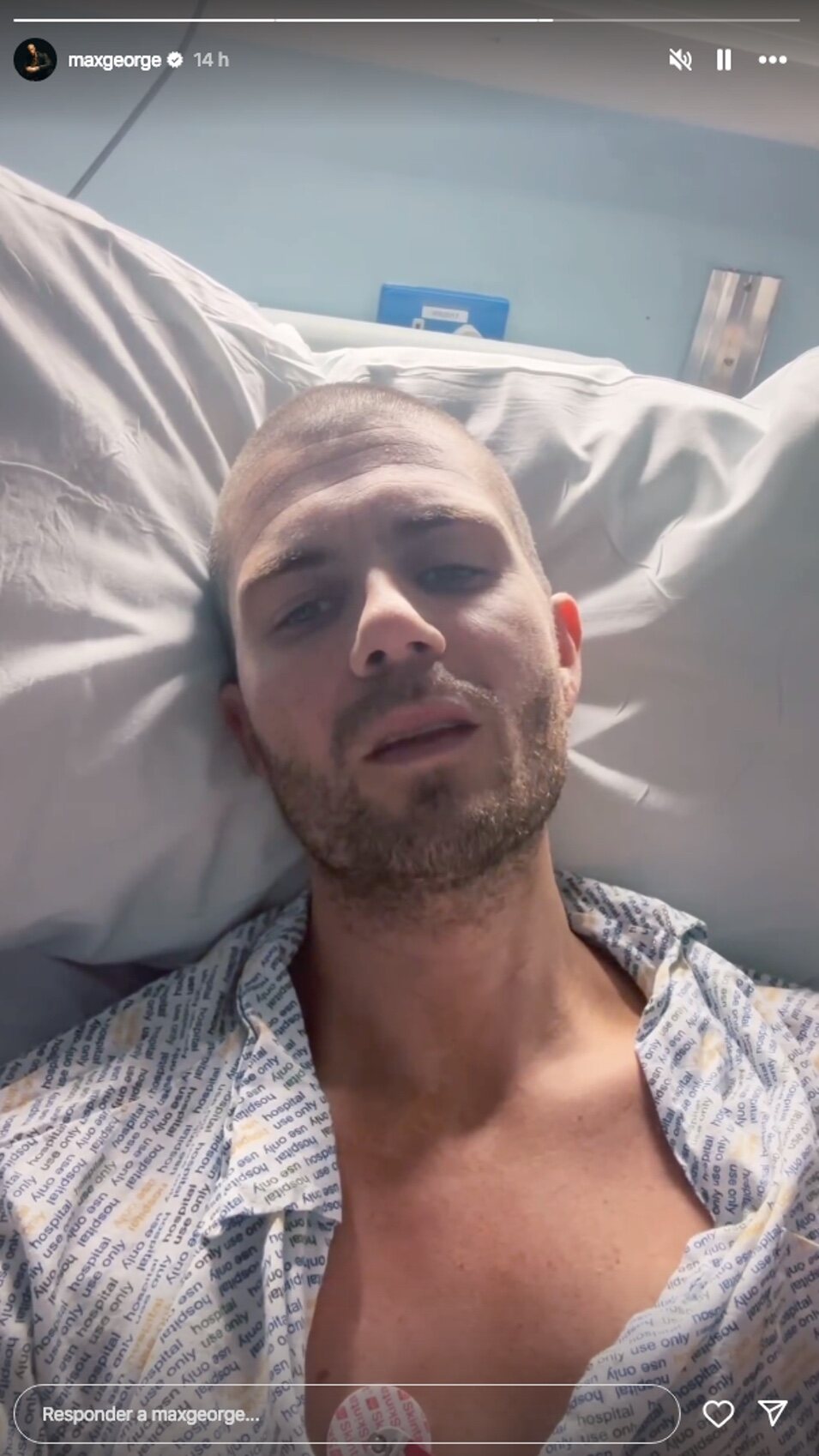 Max George se encuentra hospitalizado l Foto: Instagram