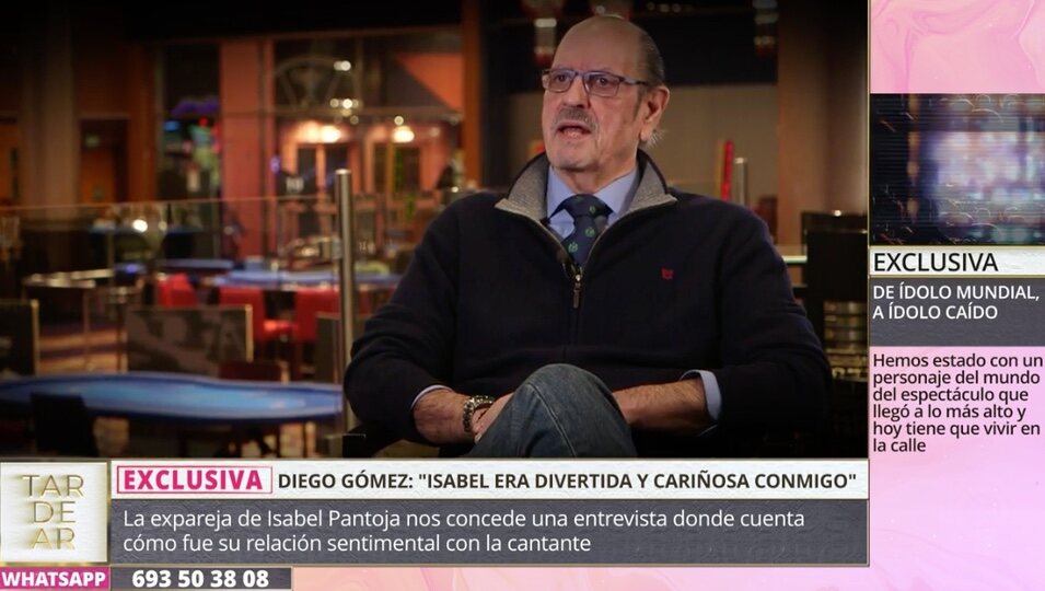 Diego Gómez habla de su relación con la tonadillera l Foto: Telecinco.es