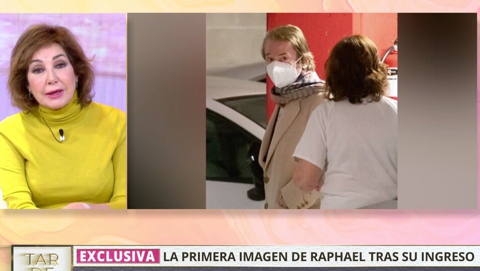 Raphael visita el hospital un mes después de recibir el alta para revisiones l Foto: Telecinco.es