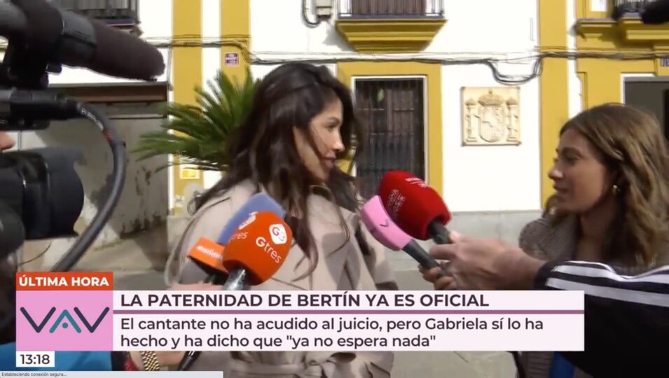 Gabriela Guillén abandona el juicio de paternidad/Foto: telecinco.es 