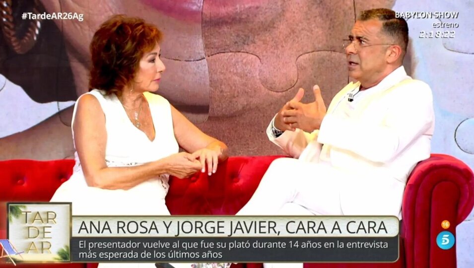 Jorge Javier visitó 'TardeAR' | Foto: telecinco.es