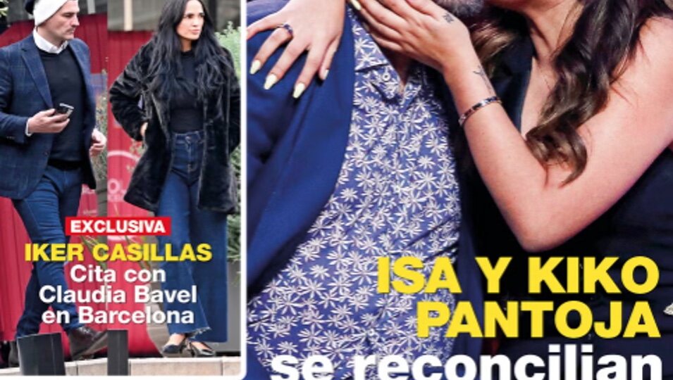 Portada de Iker Casillas y Claudia Bavel juntos en Barcelona/Foto: Diez Minutos 