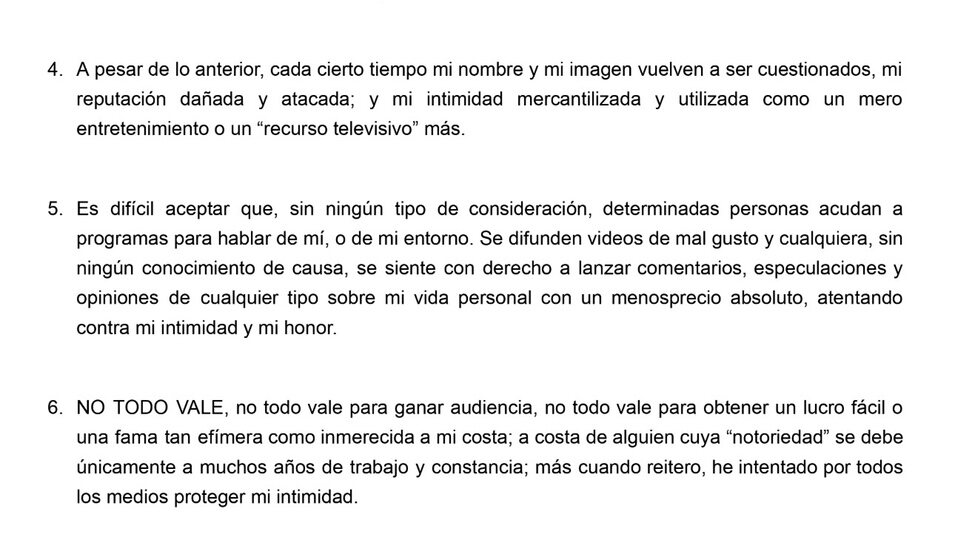 Algunos puntos de la declaración Iker Casillas en redes sociales/foto: Instagram 