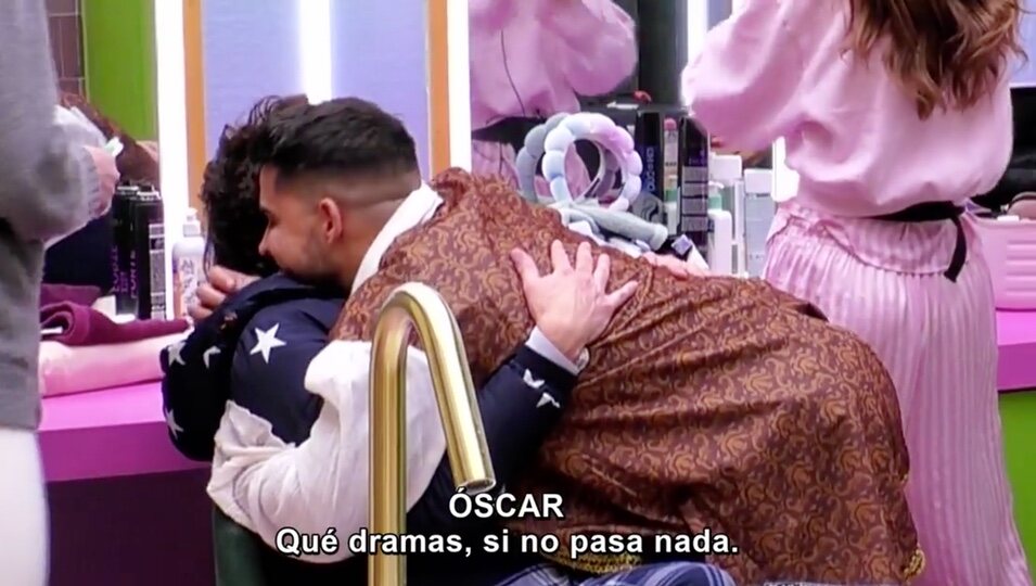 ÓScar y Frigenti hablan y resuelven el problema l Foto: Telecinco.es