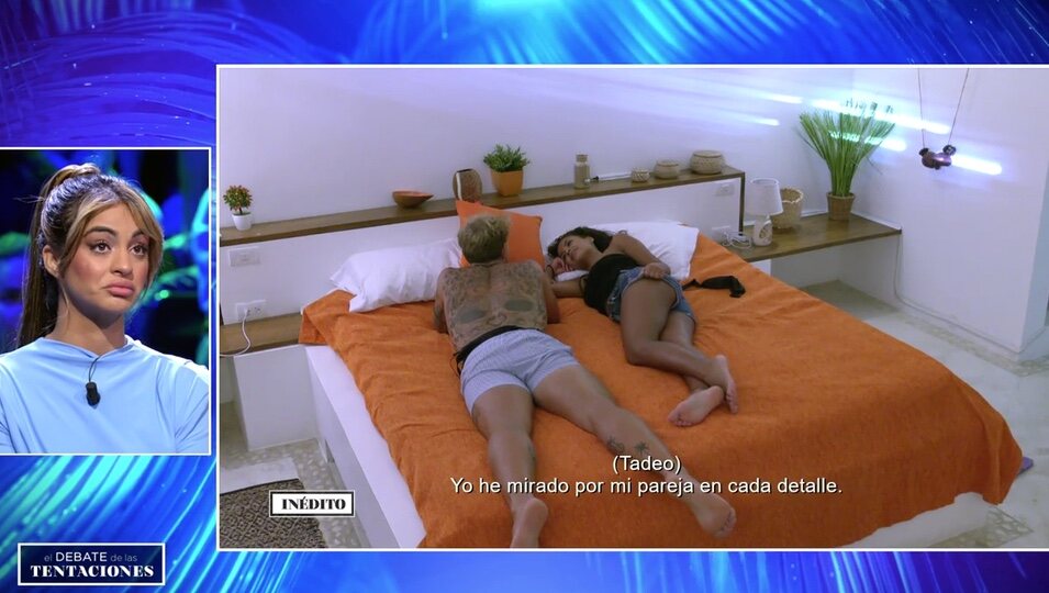 Sthefany reacciona a las imágenes inéditas de Tadeo l Foto: Telecinco.es