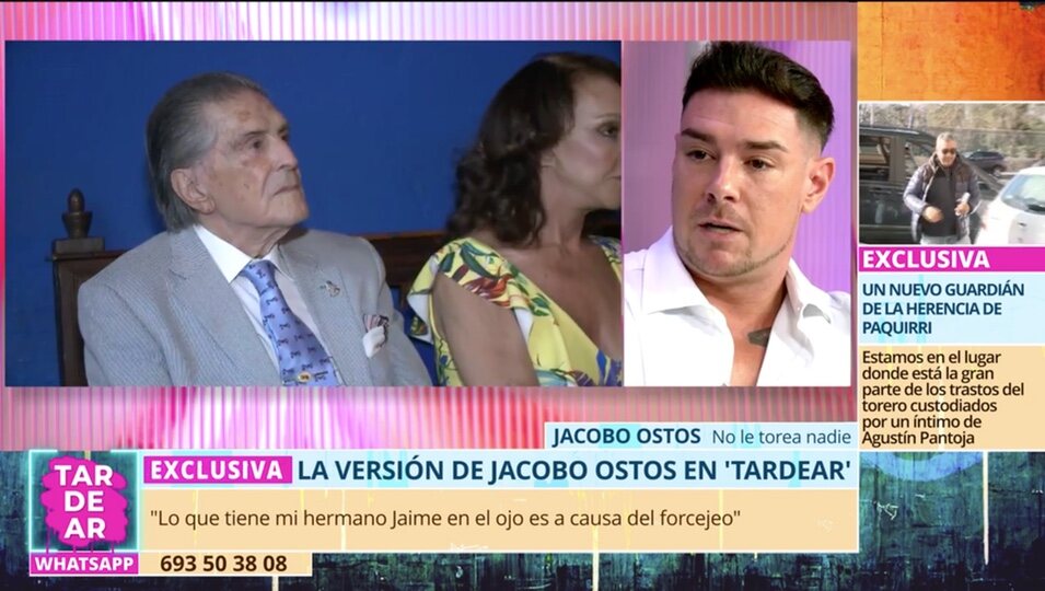 Jacobo pronuncia sobre el conflicto con sus hermanos/foto: Telecinco.es 