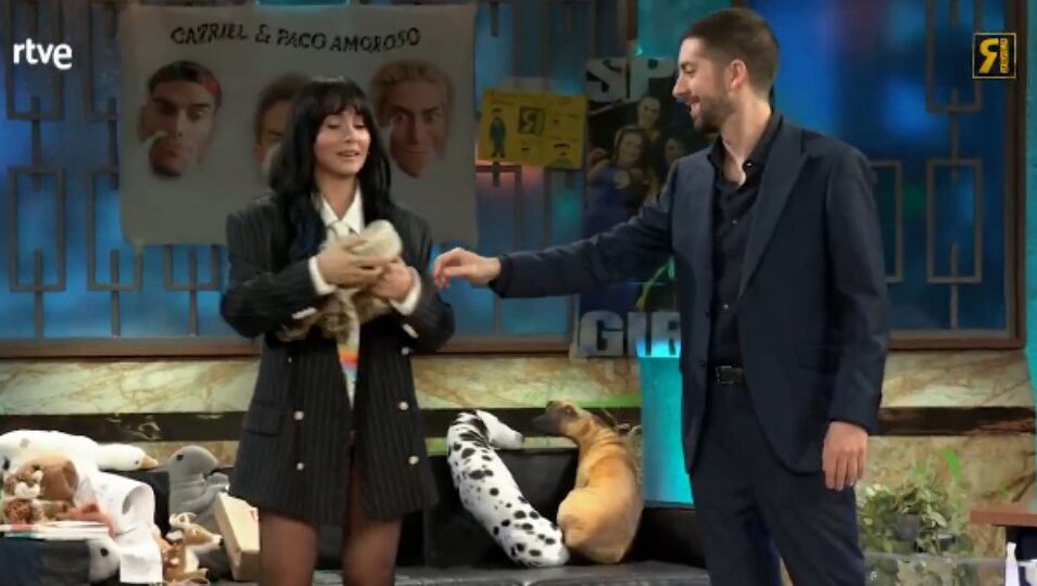 Aitana acude al programa de su amigo Broncano l Foto: RTVE.es