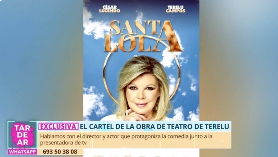 Cartel de la obra de Terelu Campos en su primera obra de teatro/Foto: telecinco.es 