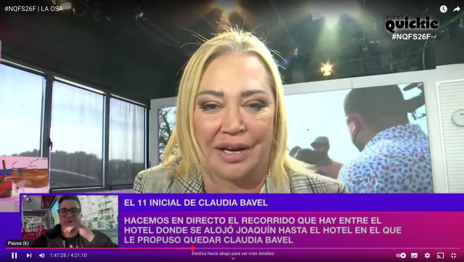 Belén Esteban responde a los que hablan de la infidelidad de su marido/Foto: Canal Quickie 