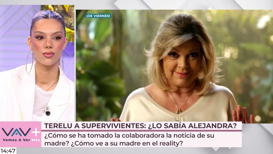 Alejandra mira el vídeo de su madre | Foto: telecinco.es