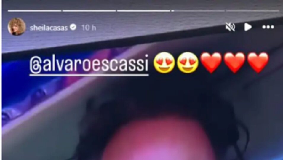 Sheila reacciona al romántico mensaje de Escassi en 'SV 2025'/Foto: Instagram 