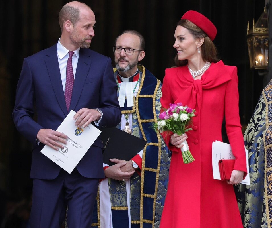 El Príncipe Guillermo y Kate Middleton, muy cómplices en el Día de la Commonwealth