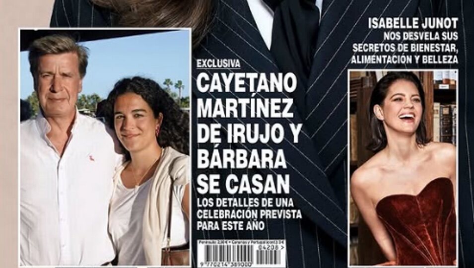 Anuncio de la boda de Cayetano Martínez de Irujo y Bárbara Mirjan en Hola