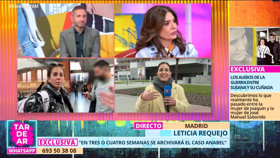 Leticia Requejo desvela las novedades sobre el caso Anabel Pantoja y David Rodríguez/Foto: telecinco.es 