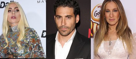 Lady Gaga, Miguel Ángel Silvestre y Sarah Jessica Parker con Aries