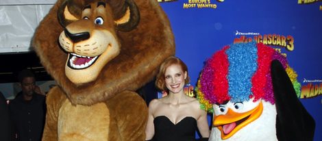 Jessica Chastain en el estreno de 'Madagascar 3' en Nueva York