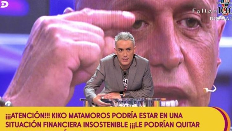 Kiko Hernández diciendo que Kiko Matamoros tiene problemas económicos / Foto: telecinco.es