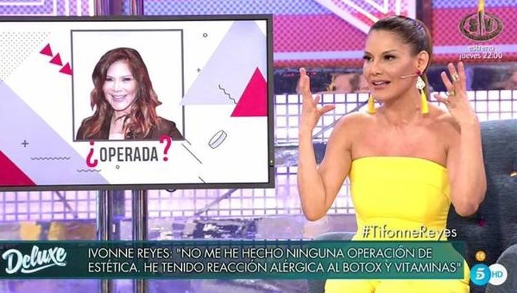 Ivonne Reyes en el plató de 'Sábado Deluxe'