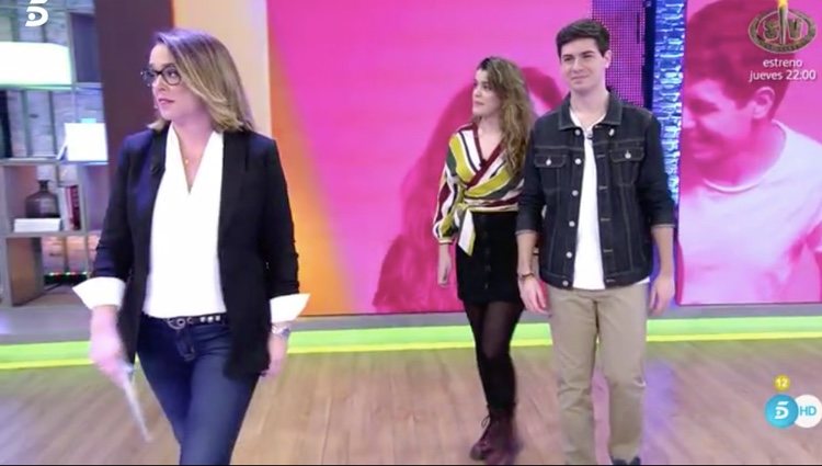 Alfred y Amaia entrando en el plató / Foto: telecinco.es