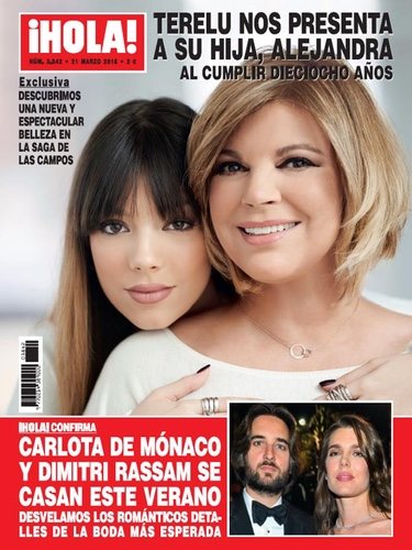 Terelu Campos y su hija Alejandra Rubio en Hola