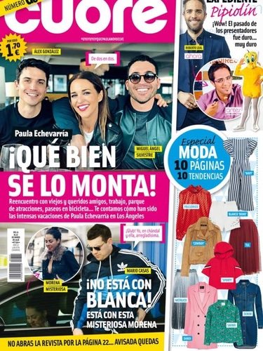 Mario Casas con la chica en la portada de Cuore