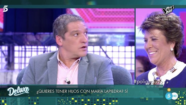 Gustavo González, muy sorprendido cuando el polígrafo determinó que mentía | Foto: Telecinco