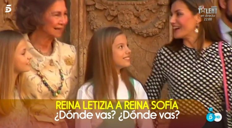 La Reina Letizia, la Reina Sofía, la Princesa Leonor y la Infanta Sofía