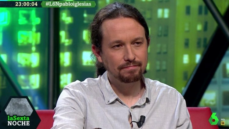 Pablo Iglesias, durante su aparición en 'La Sexta Noche' / LaSexta.com 