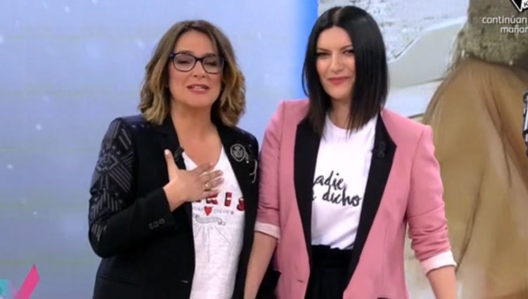 Laura Pausini visita 'Viva la vida' Foto: Mediaset