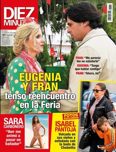 Eugenia Martínez de Irujo y Fran Rivera en la portada de Diez Minutos