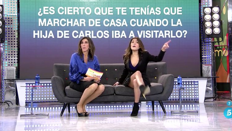 Miriam Saavedra en el plató de 'Sálvame Diario' / Fuente: telecinco.es