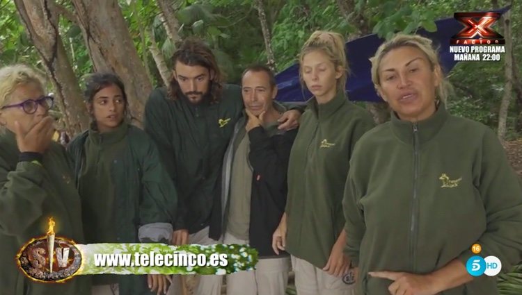 Raquel Mosquera explicando cómo vivió el temporal | Foto: Telecinco.es