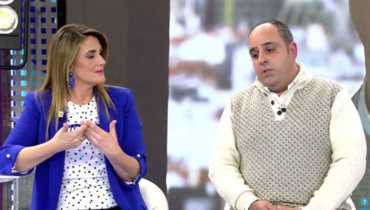 Julio Ruz junto a Carlota Corredera Foto: Telecinco