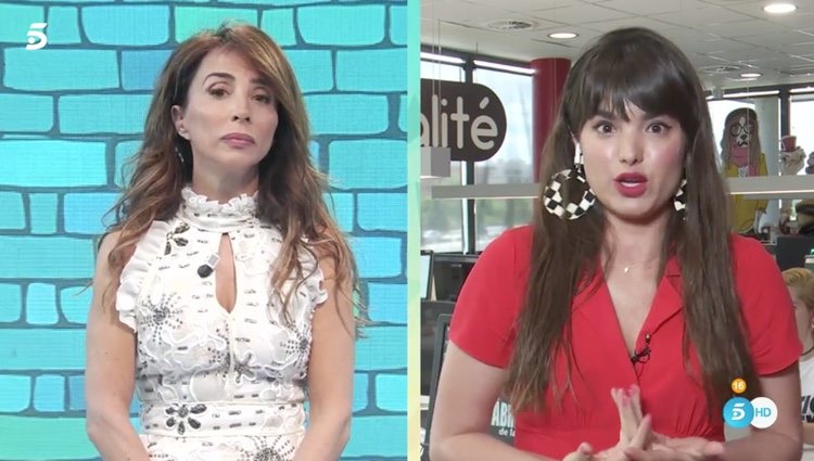 Paloma González explicando su versión en 'Socialité' | Foto: Telecinco