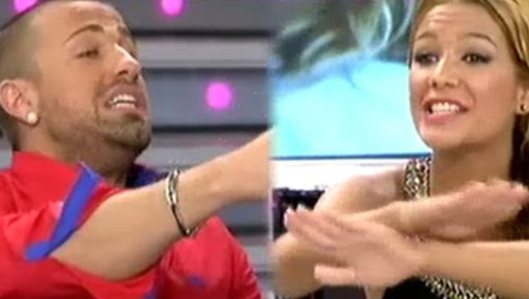 Rafa Mora y Tamara Gorro en 'Sálvame Deluxe' Foto: Telecinco