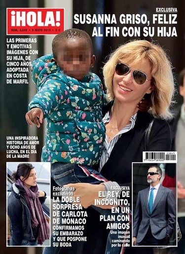 Susana Griso y su hija en la portada de Hola