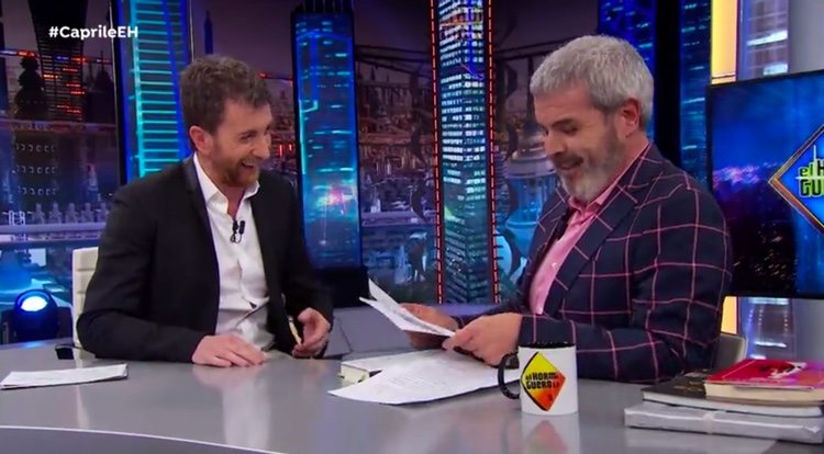 Pablo Motos y Lorenzo Caprile en 'El Hormiguero'