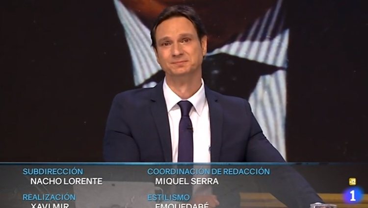 Javier Cárdenas muy emocionado / Foto: rtve.es