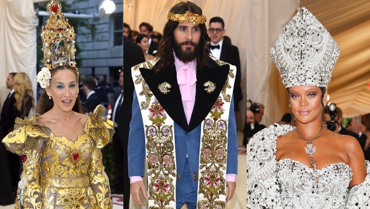 Sarah Jessica Parker, Jared Leto y Rihanna se tomaron la temática muy a pecho en la alfombra roja de la MET Gala 2018