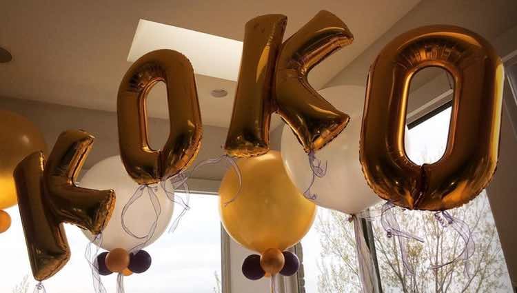 Globos para celebrar el primer Día de la Madre de Khloe / Instagram