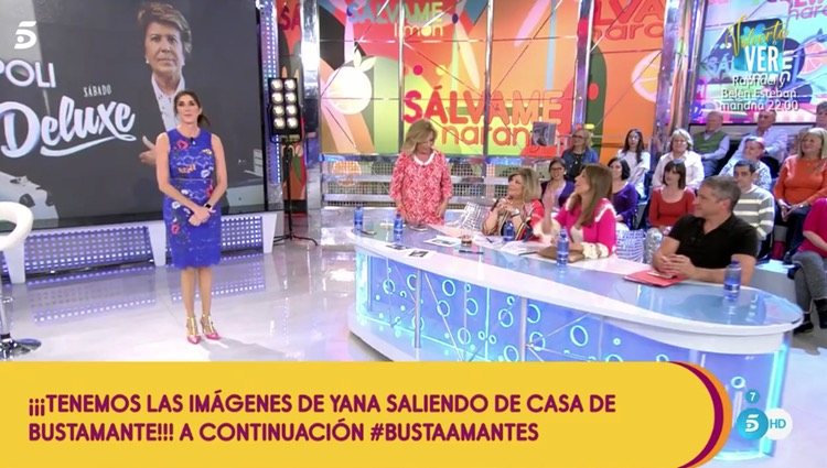 Los colaboradores animan a Paz Padilla a que responda/Foto: Telecinco