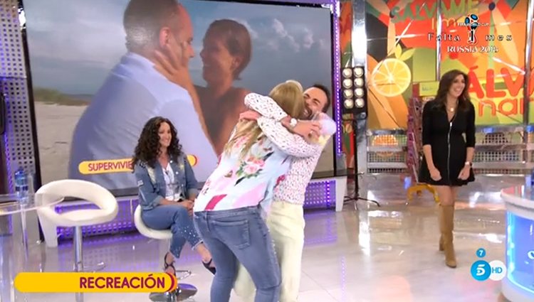 Belén Esteban y Jesús Manuel en 'Salvame' Foto: Telecinco