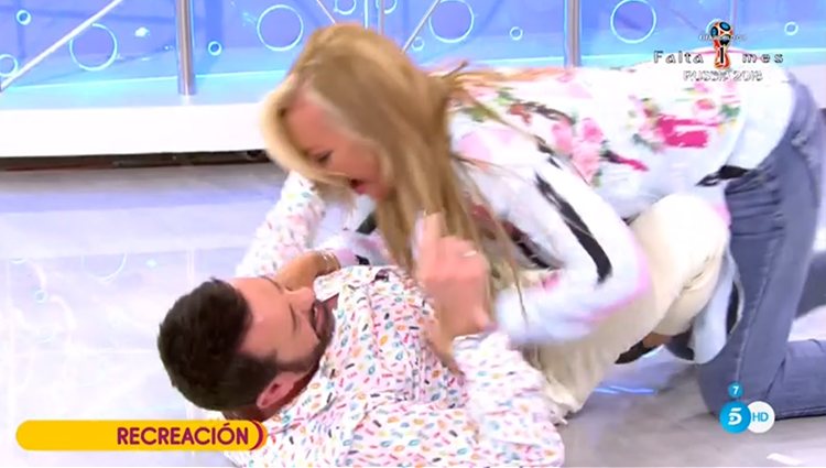 La recreación de Belén Esteban y Jesús Manuel en 'Salvame' Foto: Telecinco