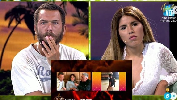 Alberto Isla y Chabelita viendo los vídeos / Foto: telecinco.es