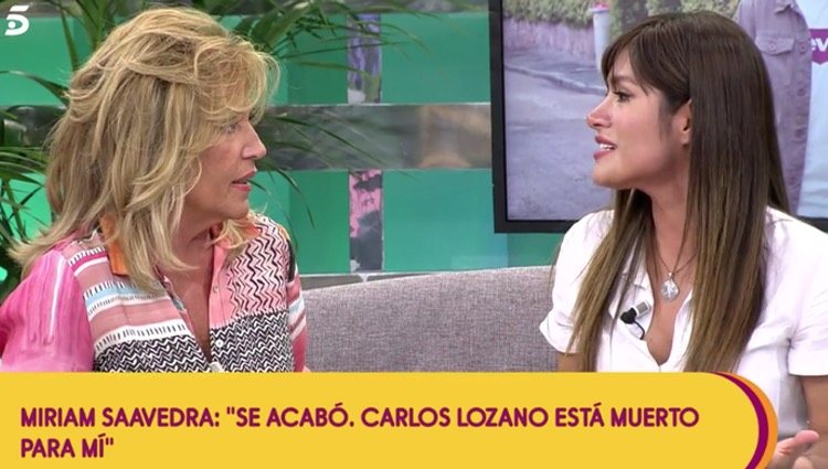 Miriam Saavedra se desahoga con Lydia Lozano/Foto: Telecinco