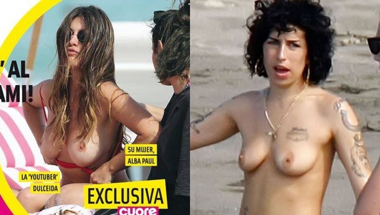 Dulceida y Amy Winehouse en topless