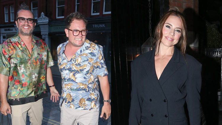 Alan Carr, su pareja y Mel C fueron también a celebrarlo con la cantante