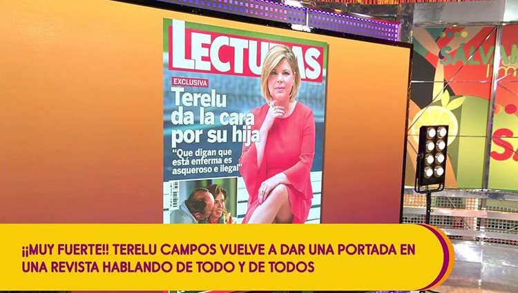 'Sálvame' analiza la portada de Terelu Foto: Telecinco